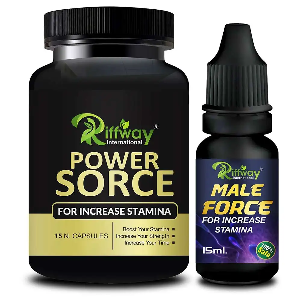 Riffway Power Sorce 15 Capsules & Male Force Oil 15 ml Combo,  2 Piece(s)/Pack