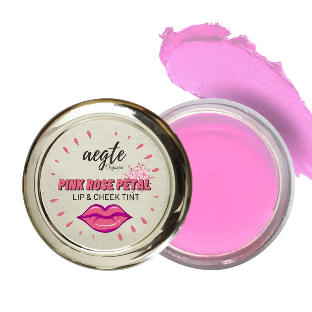 Aegte Lip and Cheek Tint Balm - Pink Rose Petal