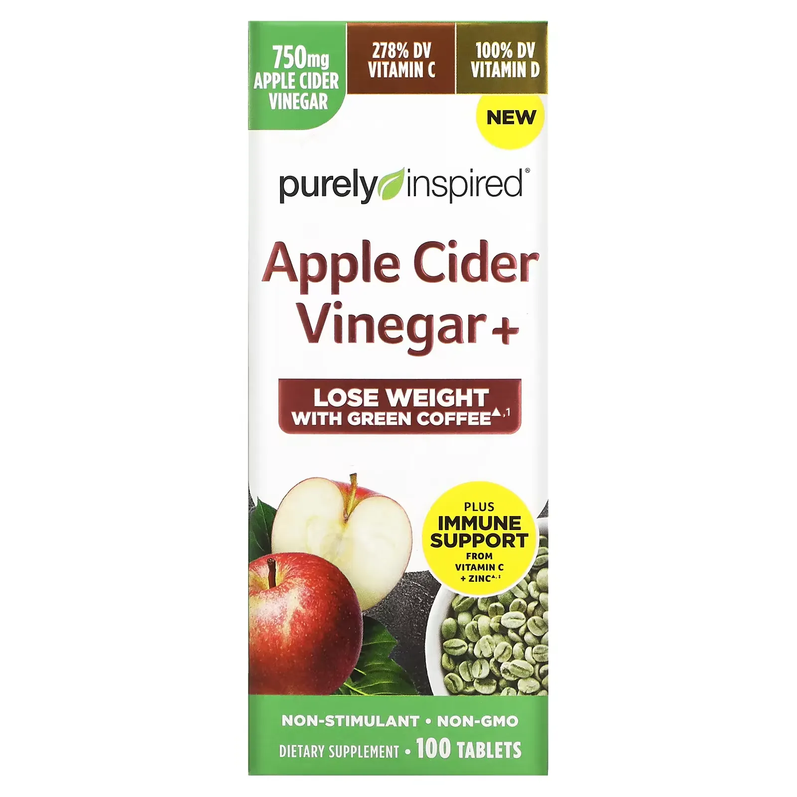 Apple Cider Vinegar+, 100 Tablets