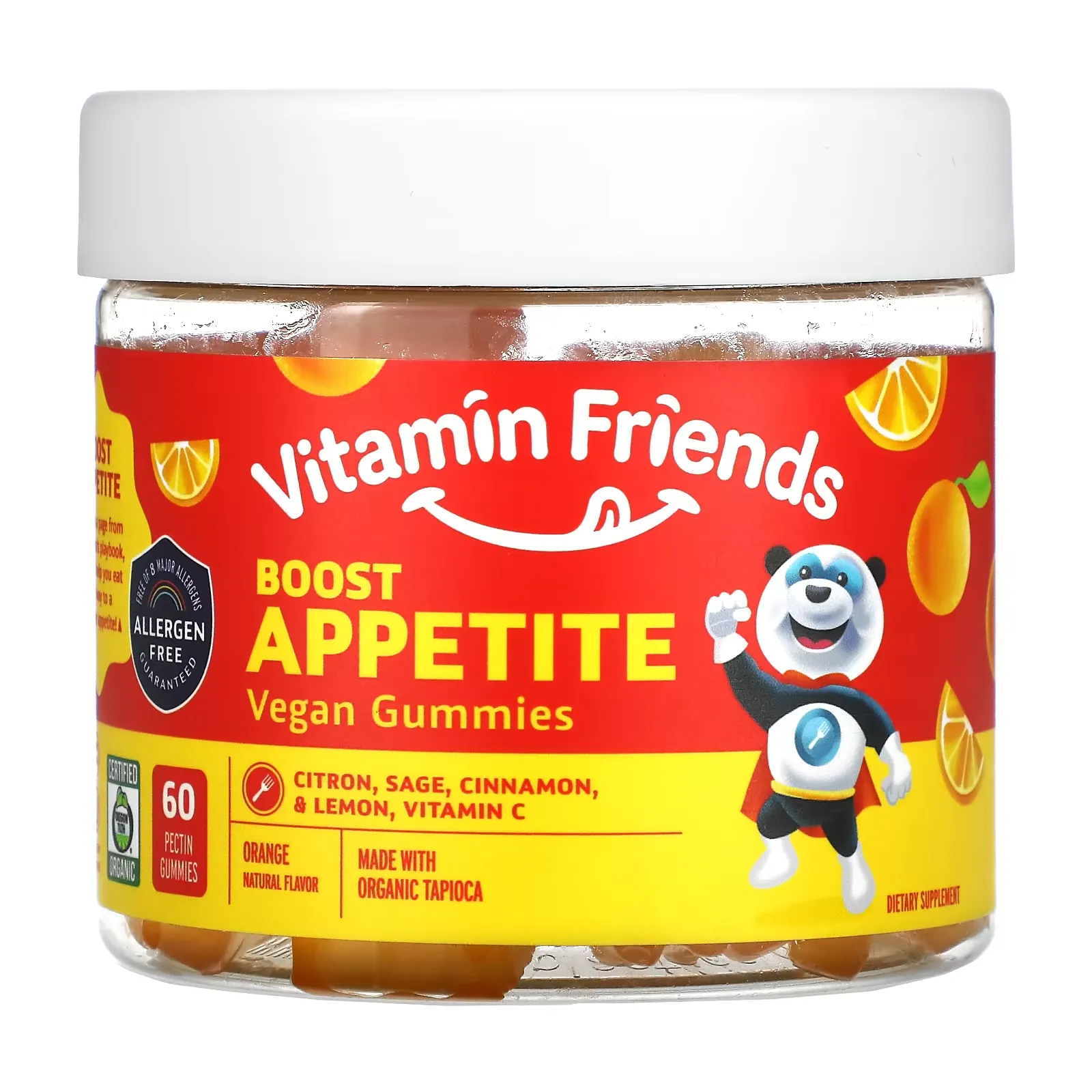 Boost Appetite Vegan Gummies, Orange, 60 Pectin Gummies