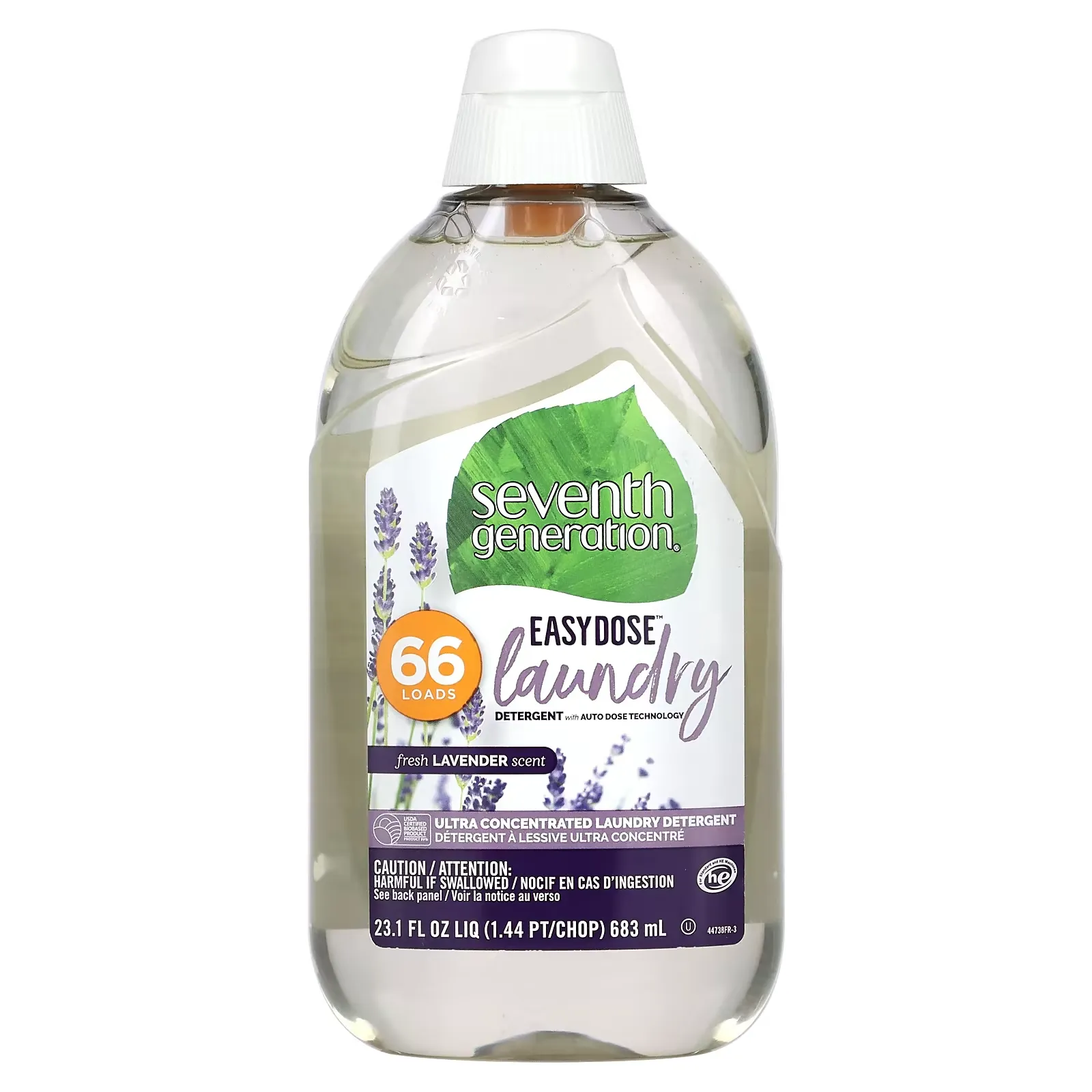 Easydose, Ultra Concentrated Laundry Detergent, Fresh Lavender, 66 Loads, 23.1 fl oz (683 ml)