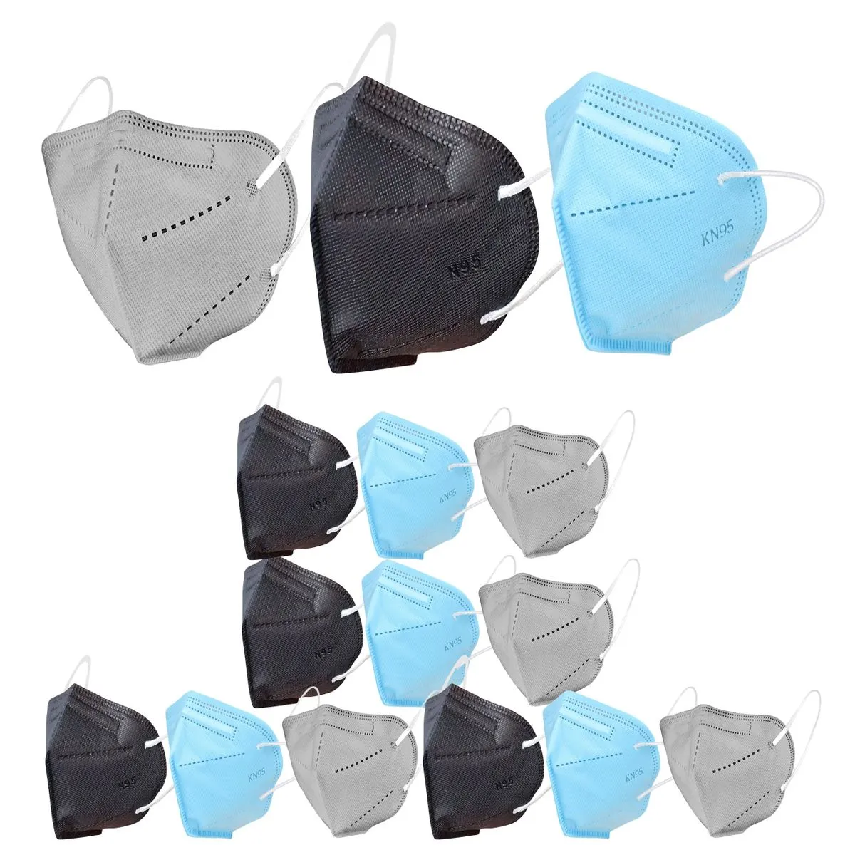 Fabula Pack of 72 Kn95/N95 Anti-Pollution Reusable 5-Layer Mask