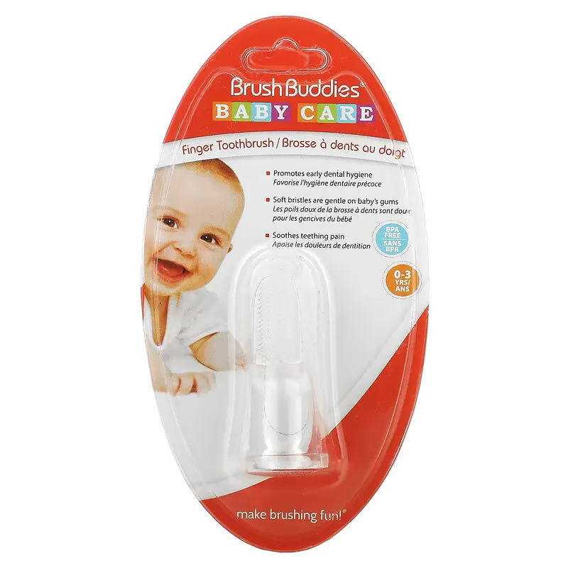 Baby Care, Finger Toothbrush, 0-3 YRS, 1 Finger Toothbrush