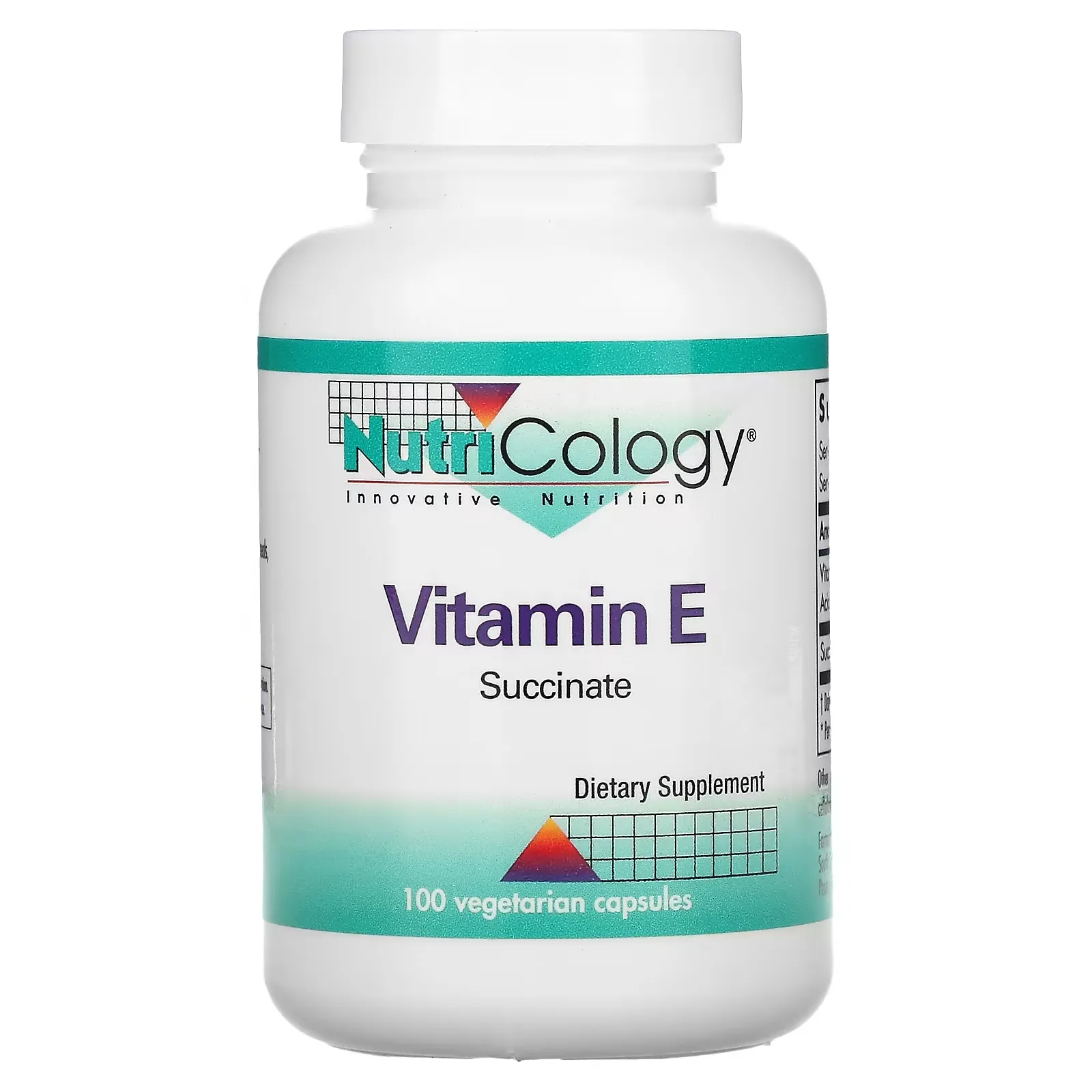 Vitamin E Succinate, 100 Vegetarian Capsules