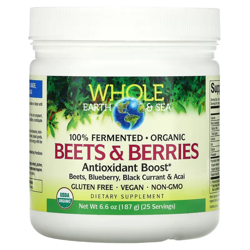 Whole Earth & Sea, Beets & Berries Antioxidant Boost, 6.6 oz (187 g)