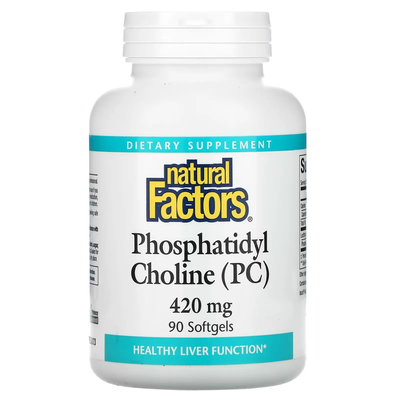 Phosphatidyl Choline (PC), 420 mg, 90 Softgels