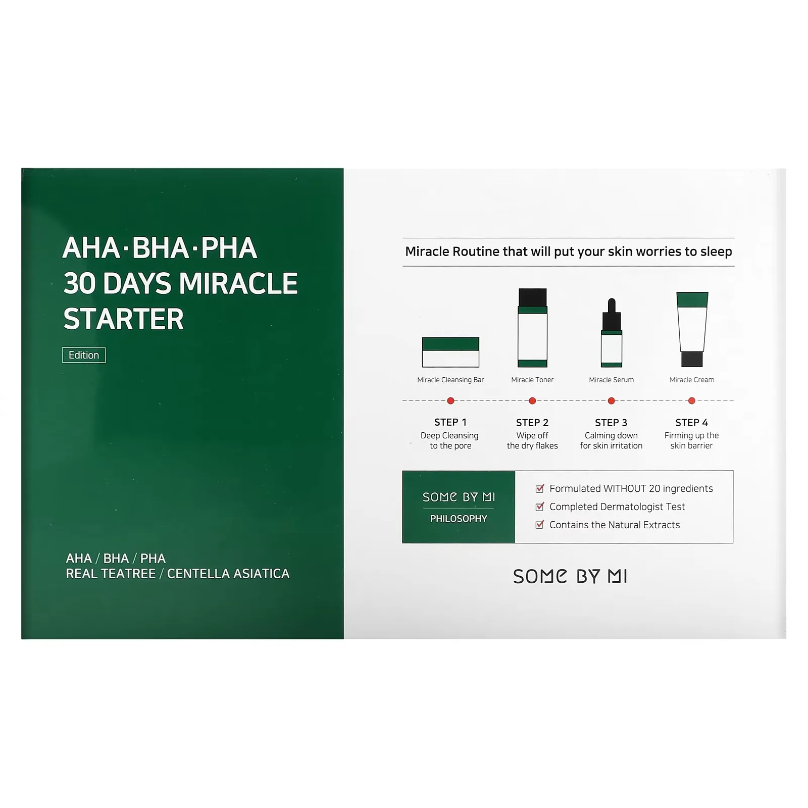 AHA.BHA.PHA, 30 Days Miracle Starter Edition, 4 Piece Kit