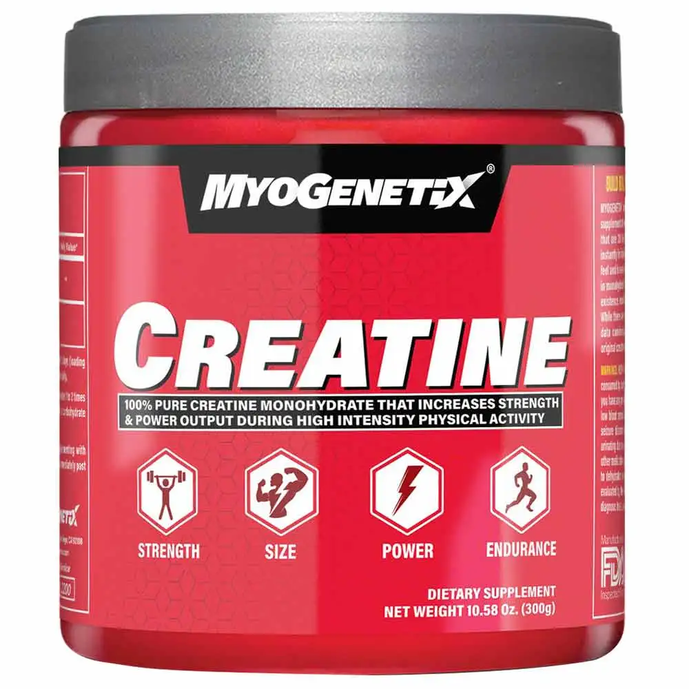 MYOGENETIX Creatine,  Unflavoured  0.66 lb