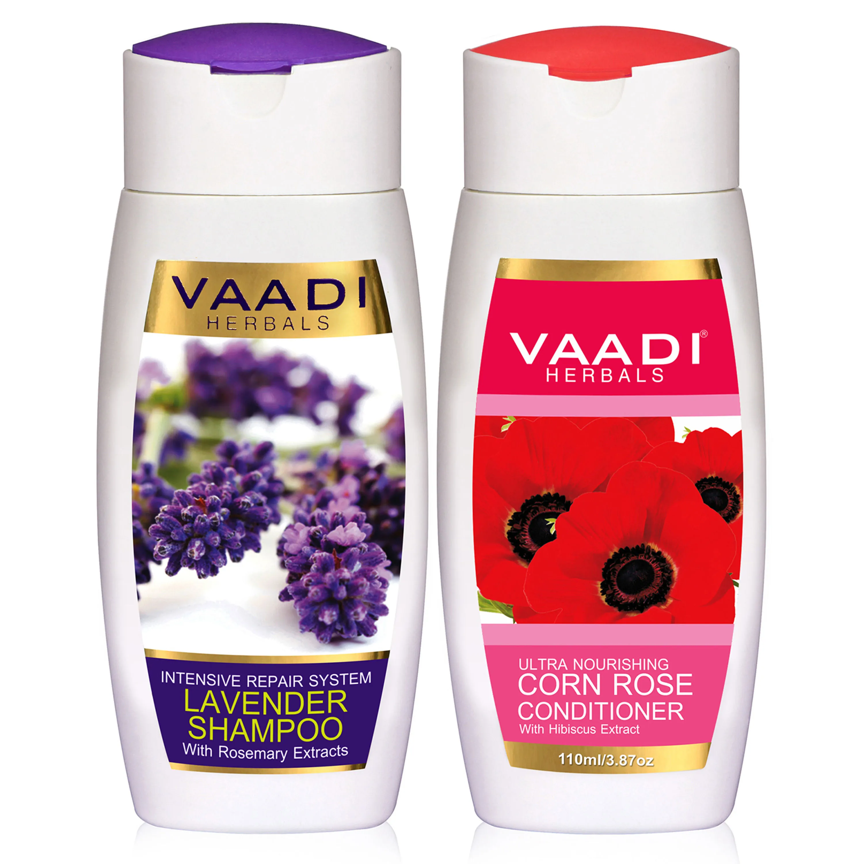 Vaadi Herbals Lavender Shampoo With Corn Rose Conditioner