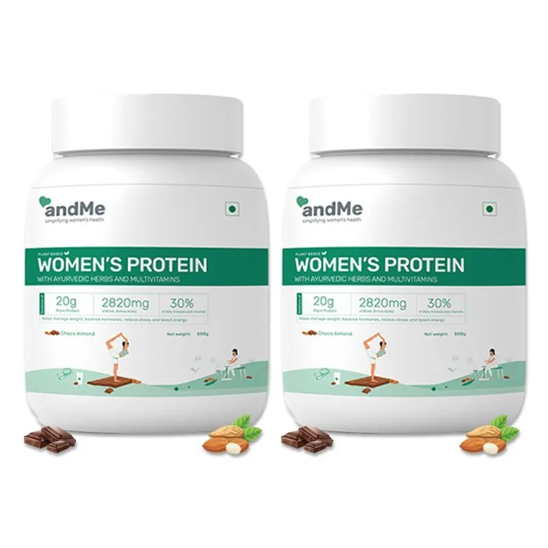 andMe Plant Based Women's Protein Powder Choco Almond Flavour