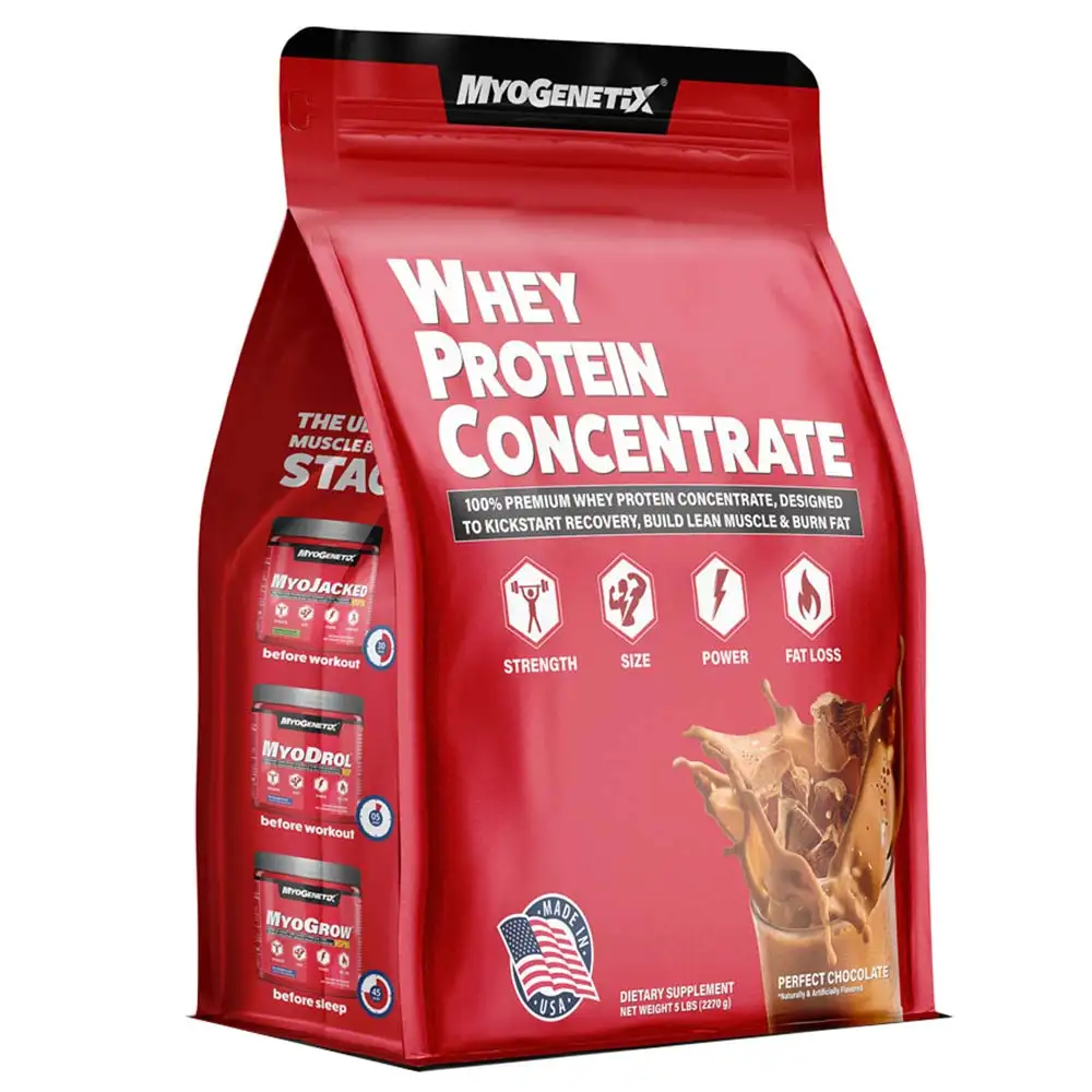 MYOGENETIX Whey Protein Concentrate,  5 lb  Perfect Chocolate