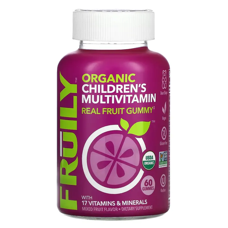 Organic Children's Multivitamin with 17 Vitamins and Minerals, Mixed Fruit, 60 Gummies