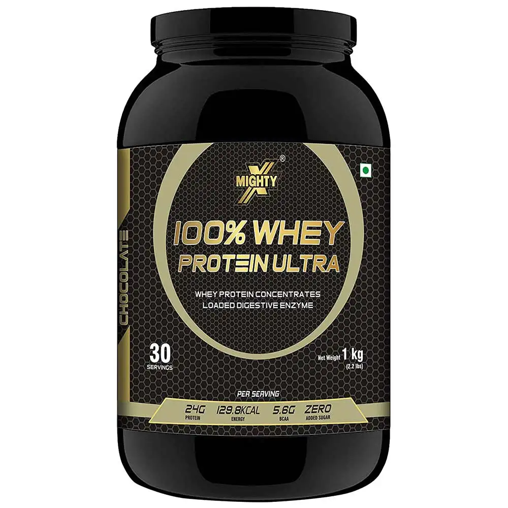 MightyX 100% Whey Protein Ultra,  2.2 lb  Chocolate