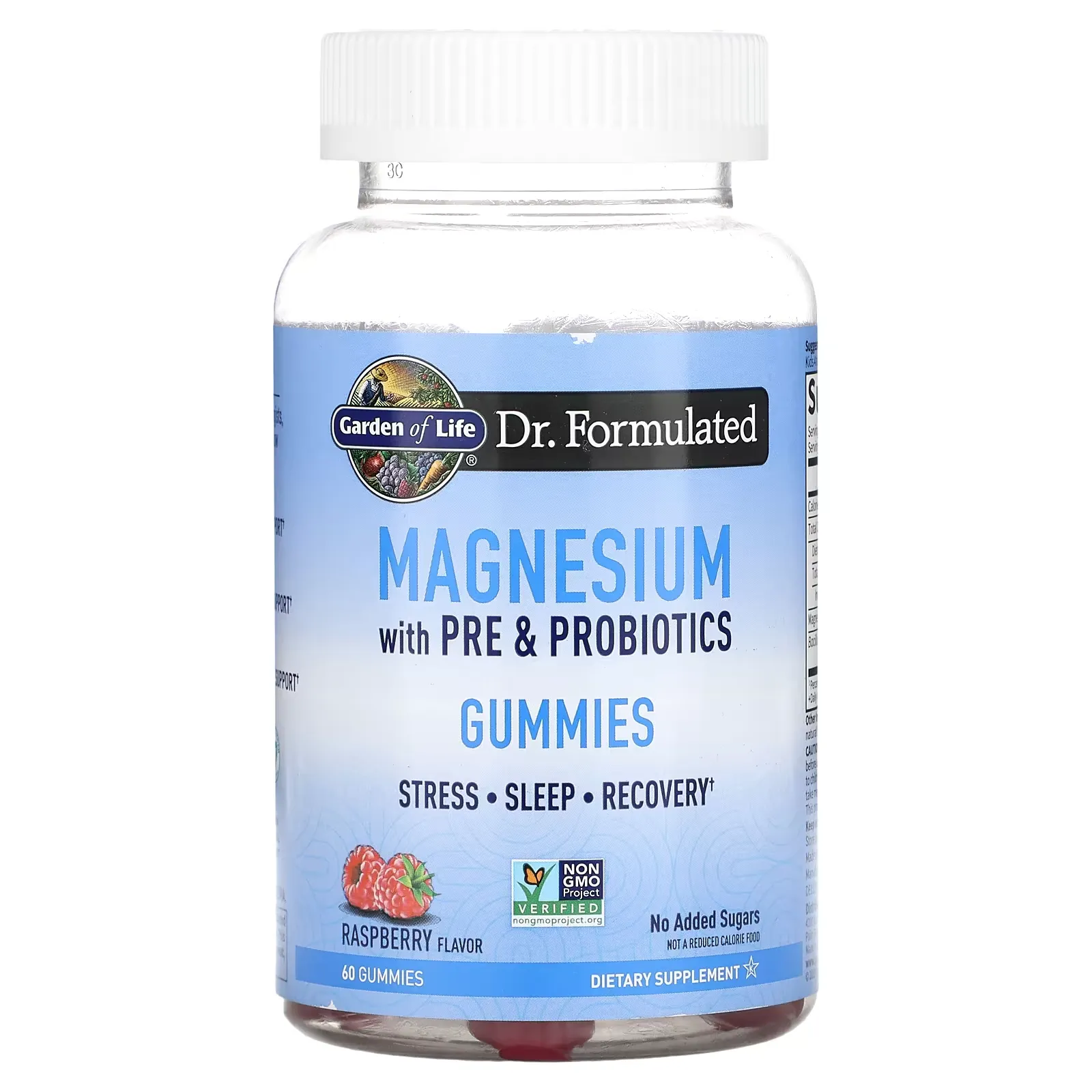 Magnesium with Pre & Probiotics Gummies, Raspberry , 60 Gummies