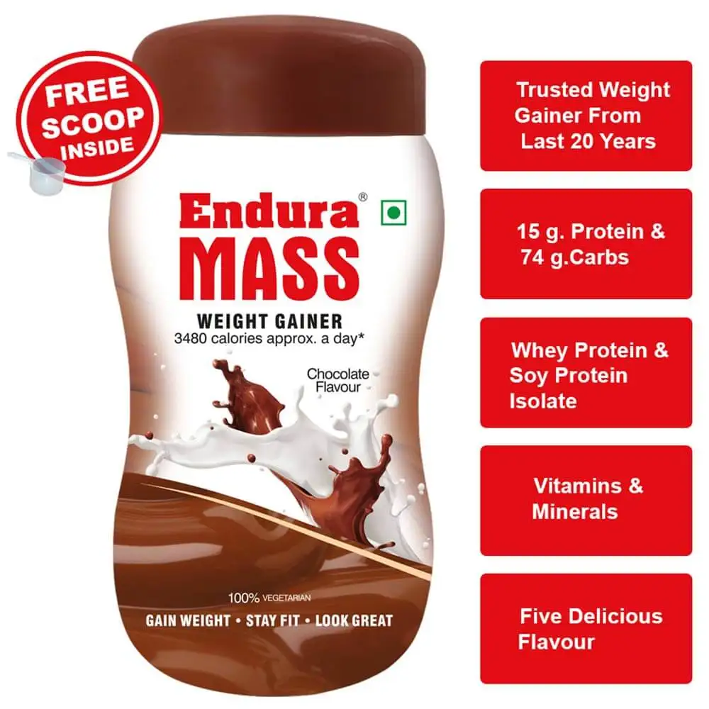 Endura Mass Weight Gainer,  1.1 lb  Chocolate