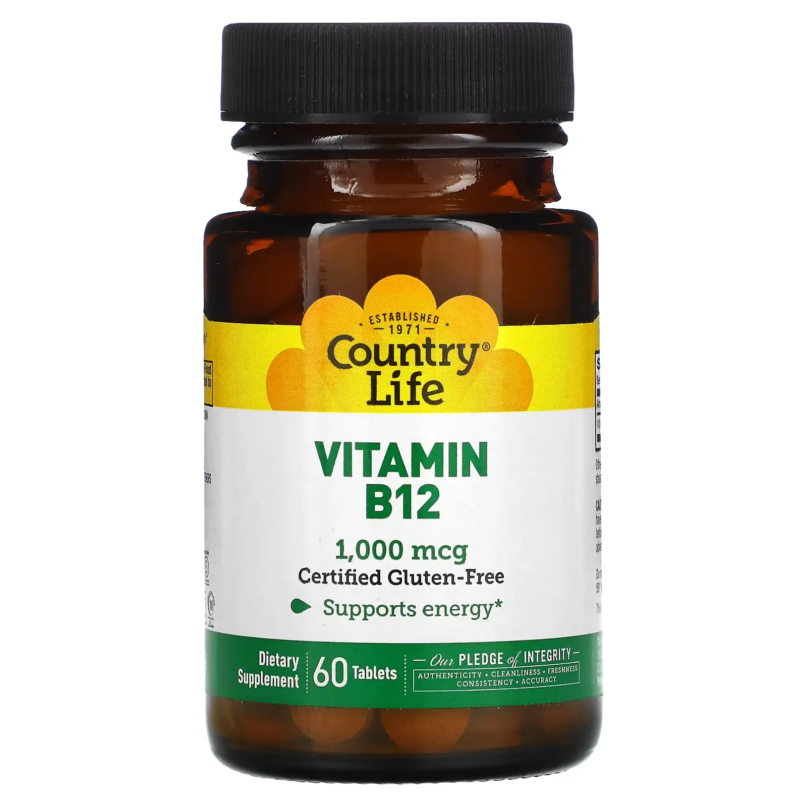 Vitamin B12, 1000 mcg, 60 Tablets