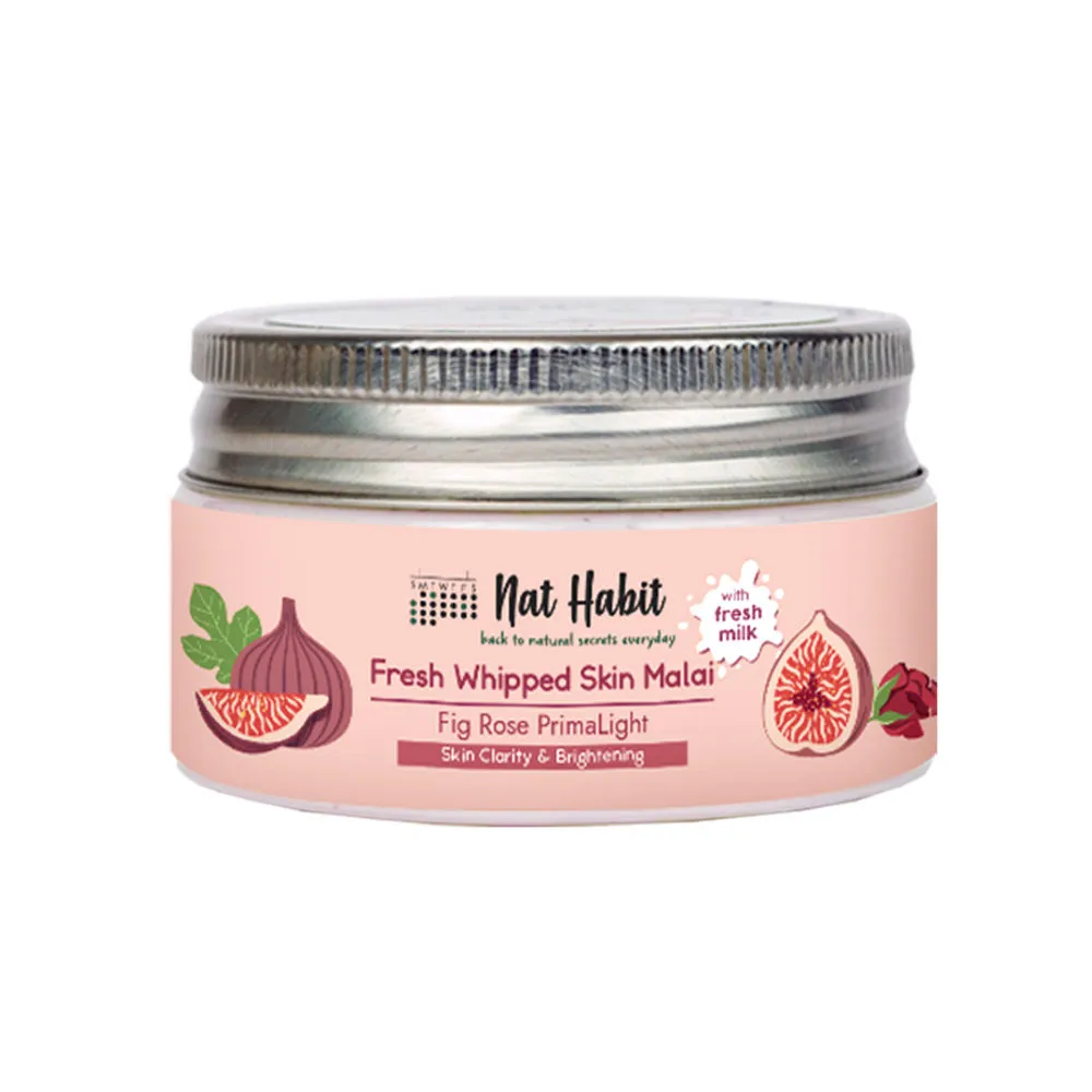 Nat Habit Fresh Whipped Skin Malai Fig Rose Primalight Body Butter