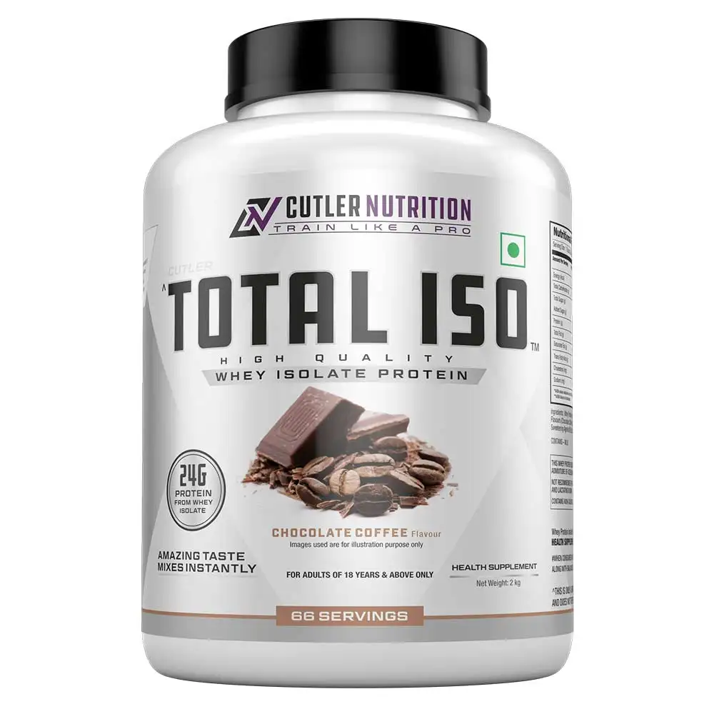 CUTLER NUTRITION TOTAL ISO Whey Protein Isolate,  4.4 lb  Chocolate Coffee