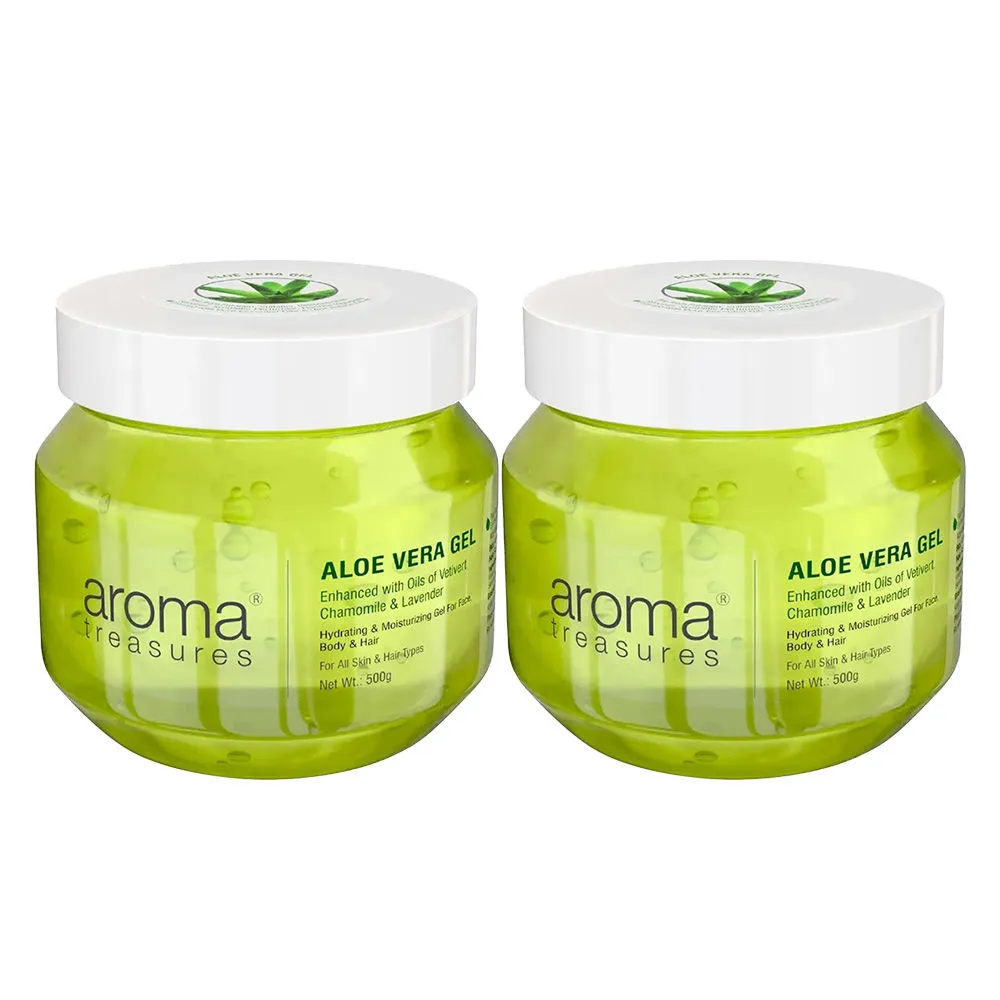 Aroma Treasures Aloe Vera Gel Pack Of 2 (Each 500gm)