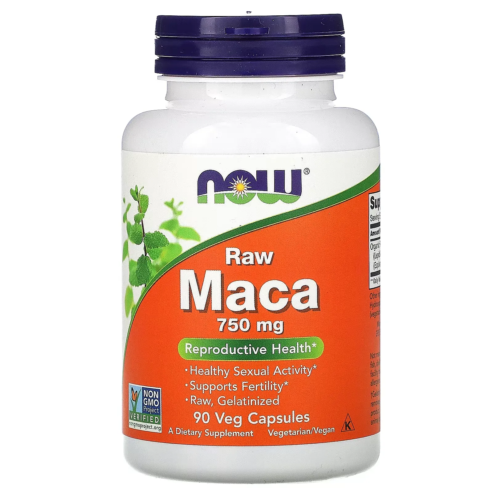 Maca, Raw, 750 mg, 90 Veg Capsules