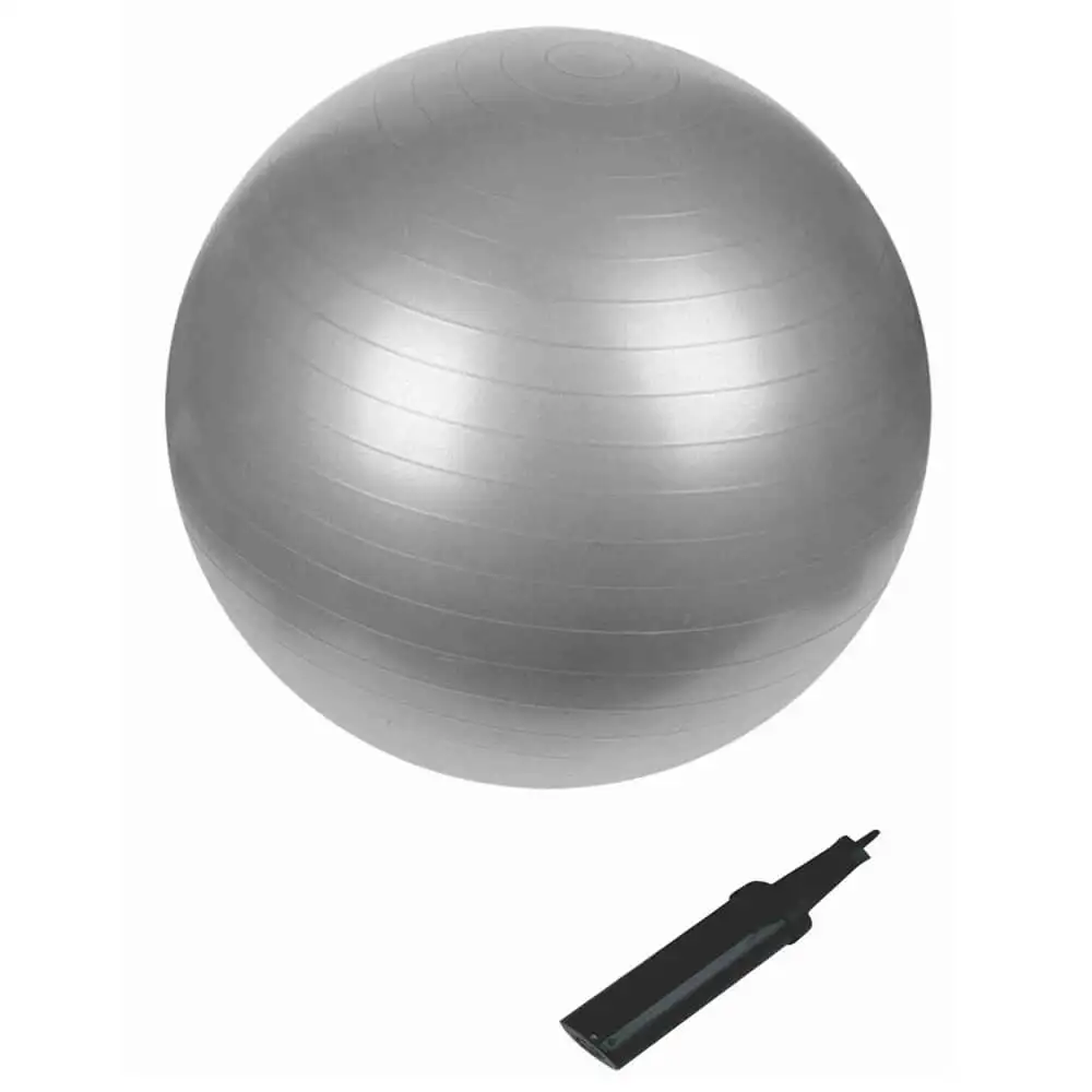 B Fit USA Anti Burst Gym Ball (3629-55),  Silver  55 cm