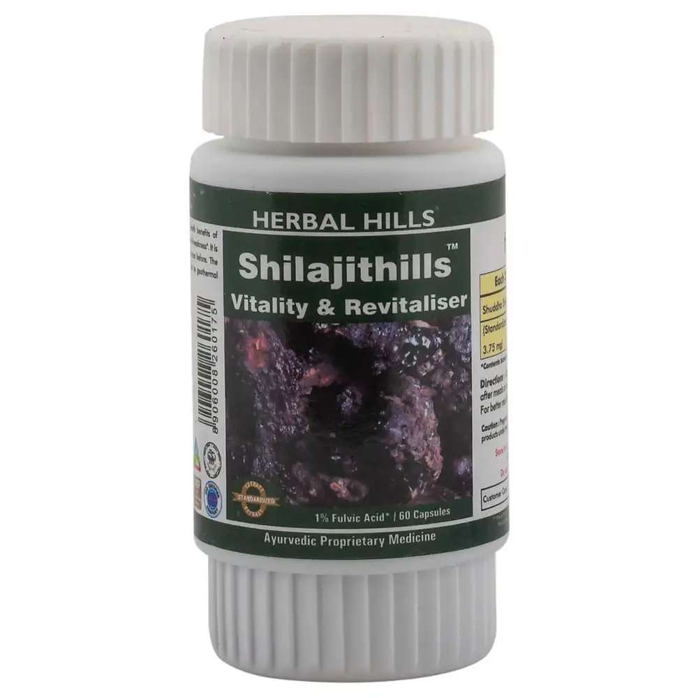 Herbal Hills Shilajithills,  60 capsules