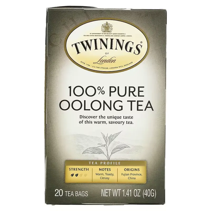 100% Pure Oolong Tea, 20 Tea Bags, 1.41 oz (40 g)