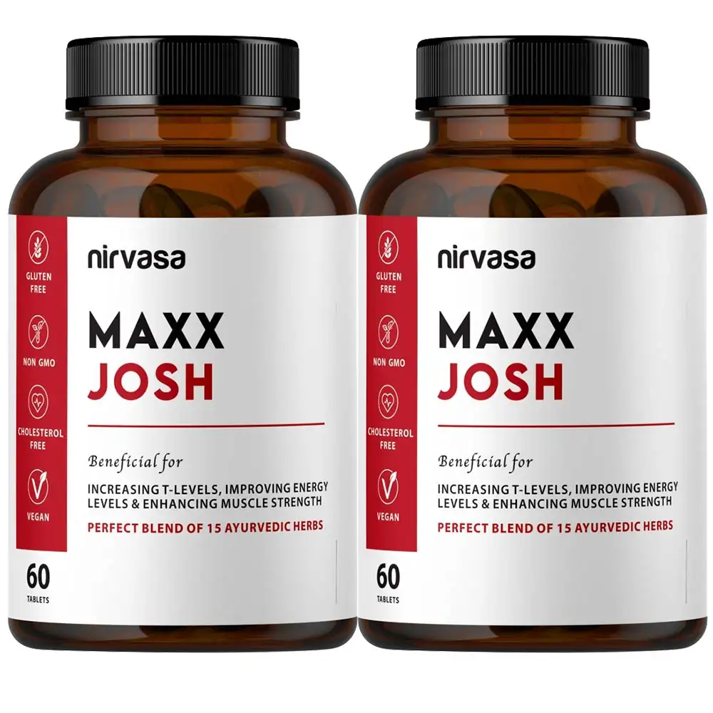 Nirvasa Maxx Josh,  60 tablet(s)  Unflavoured (Pack of 2)