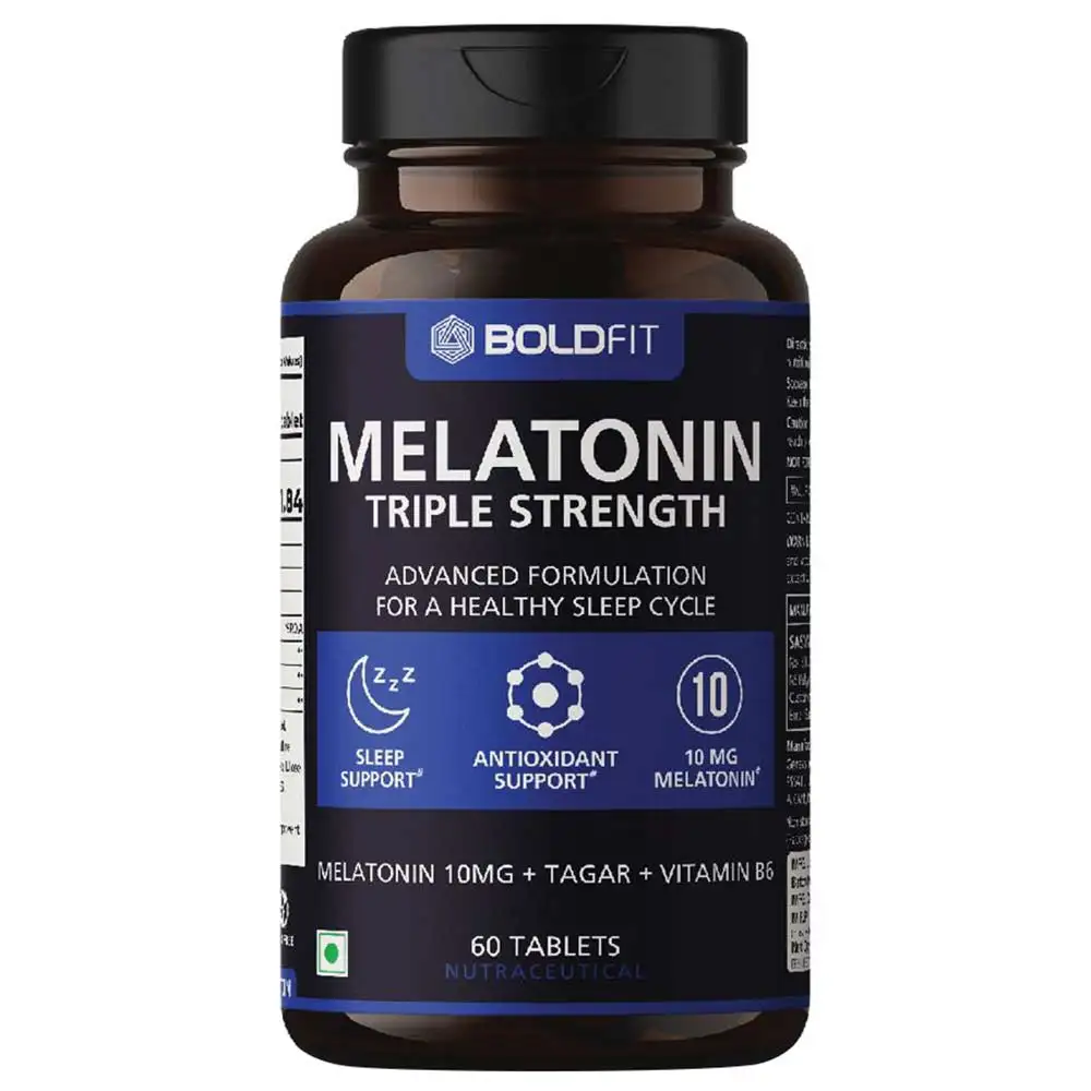 Boldfit Melatonin Triple Strength,  60 tablet(s)  Unflavoured