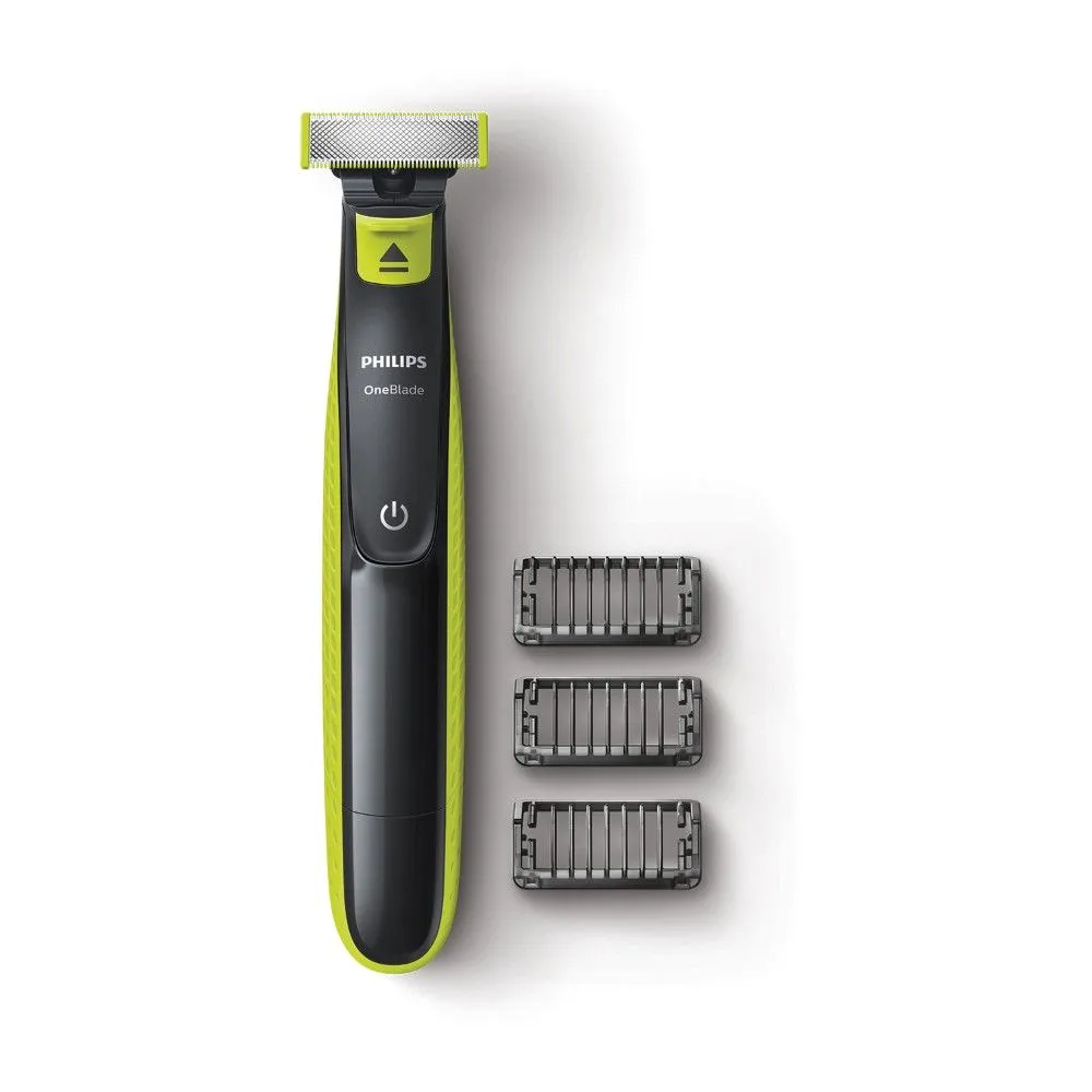 Philips OneBlade Hybrid Trimmer And Shaver With 3 Trimming Combs (QP2525/10)