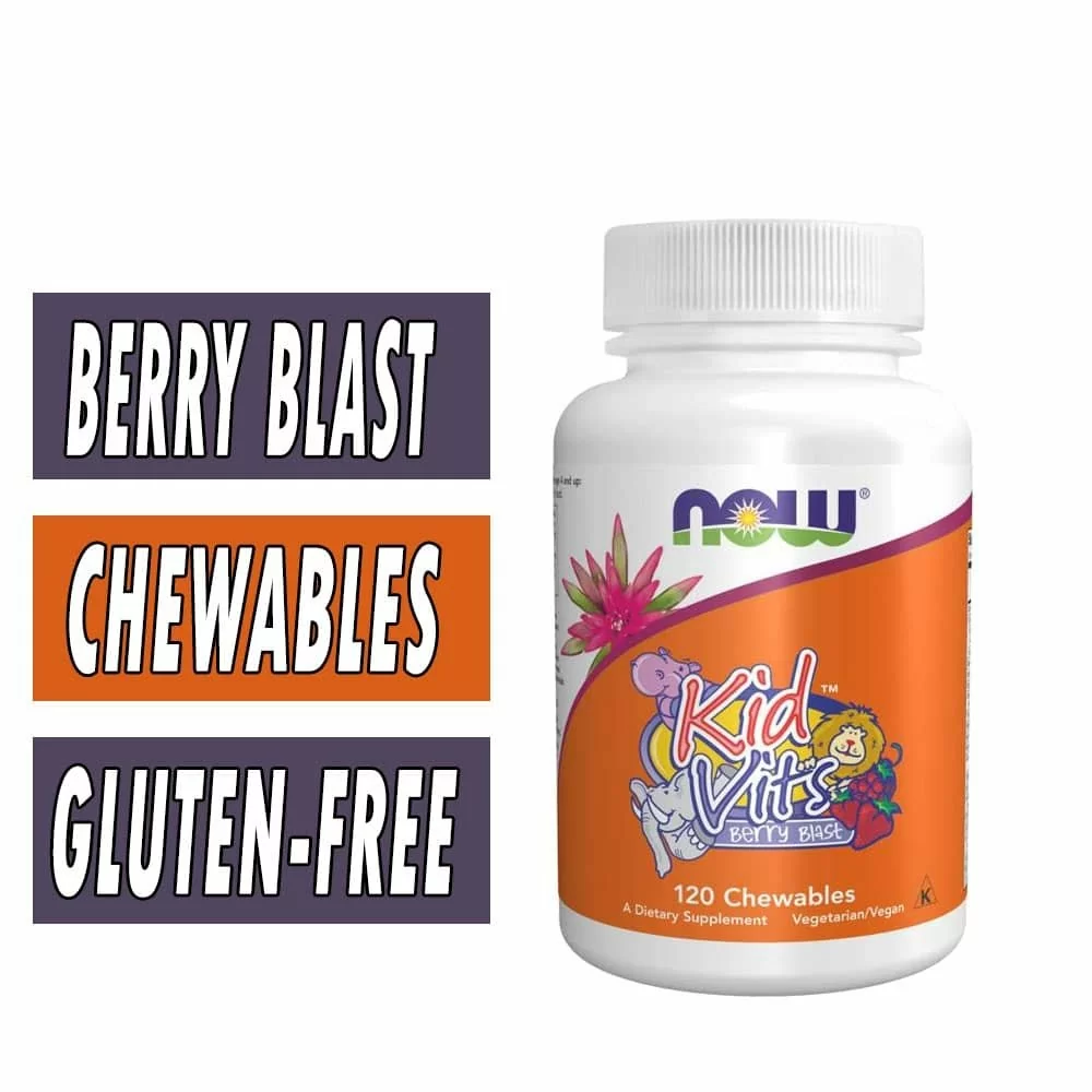 NOW Kid Vits - Berry Blast - 120 Chewables