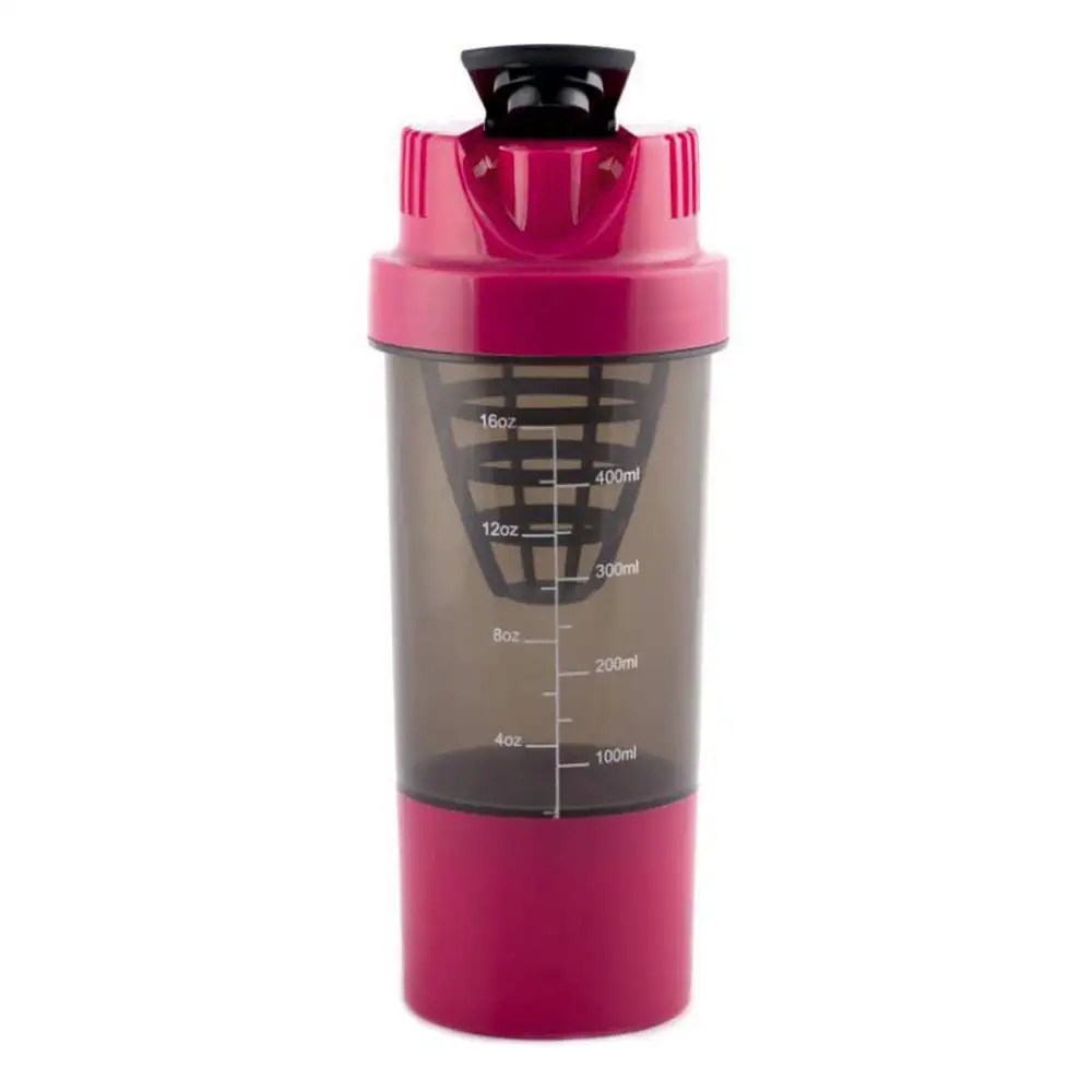 Gym Brute Shake Mi Gym Shaker and Bottle,  Pink  500 ml