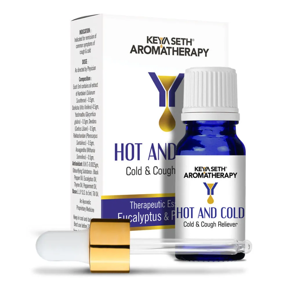 Keya Seth Aromatherapy Hot and Cold - Cold & Cough Reliever Steam Inhaler Prevents