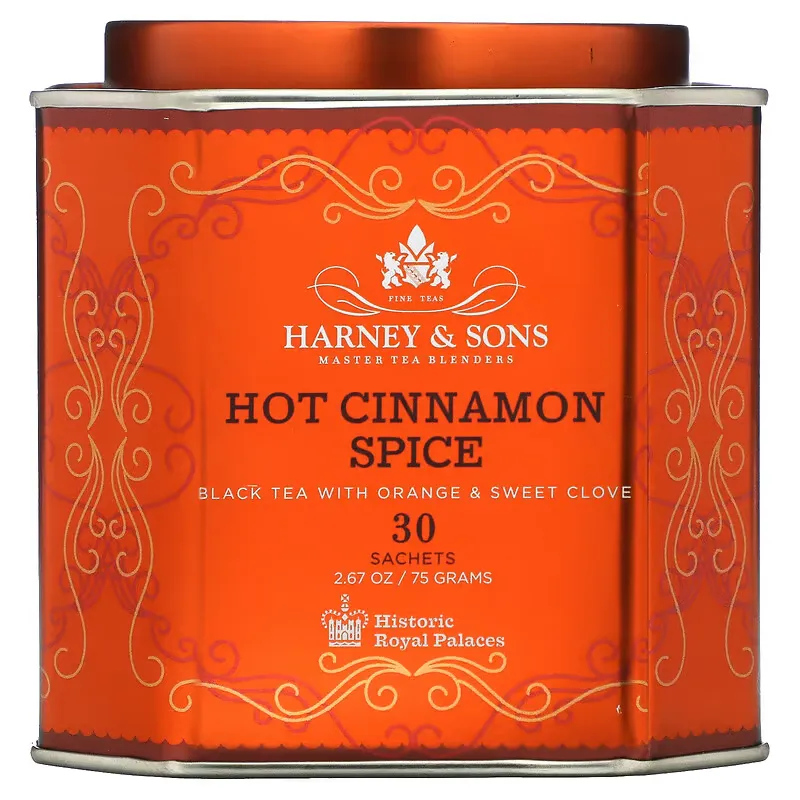 Hot Cinnamon Spice, Black Tea with Orange & Sweet Clove, 30 Sachets, 2.67 oz (75 g)