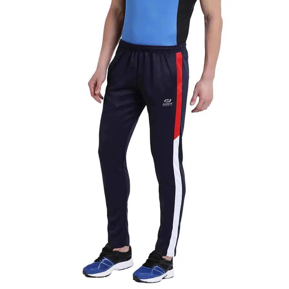 Masch Sports Mens Regular Fit Polyester Track Pants (MSTP 1218 CS SP2CLR NBRW),  Navy Blue  Medium