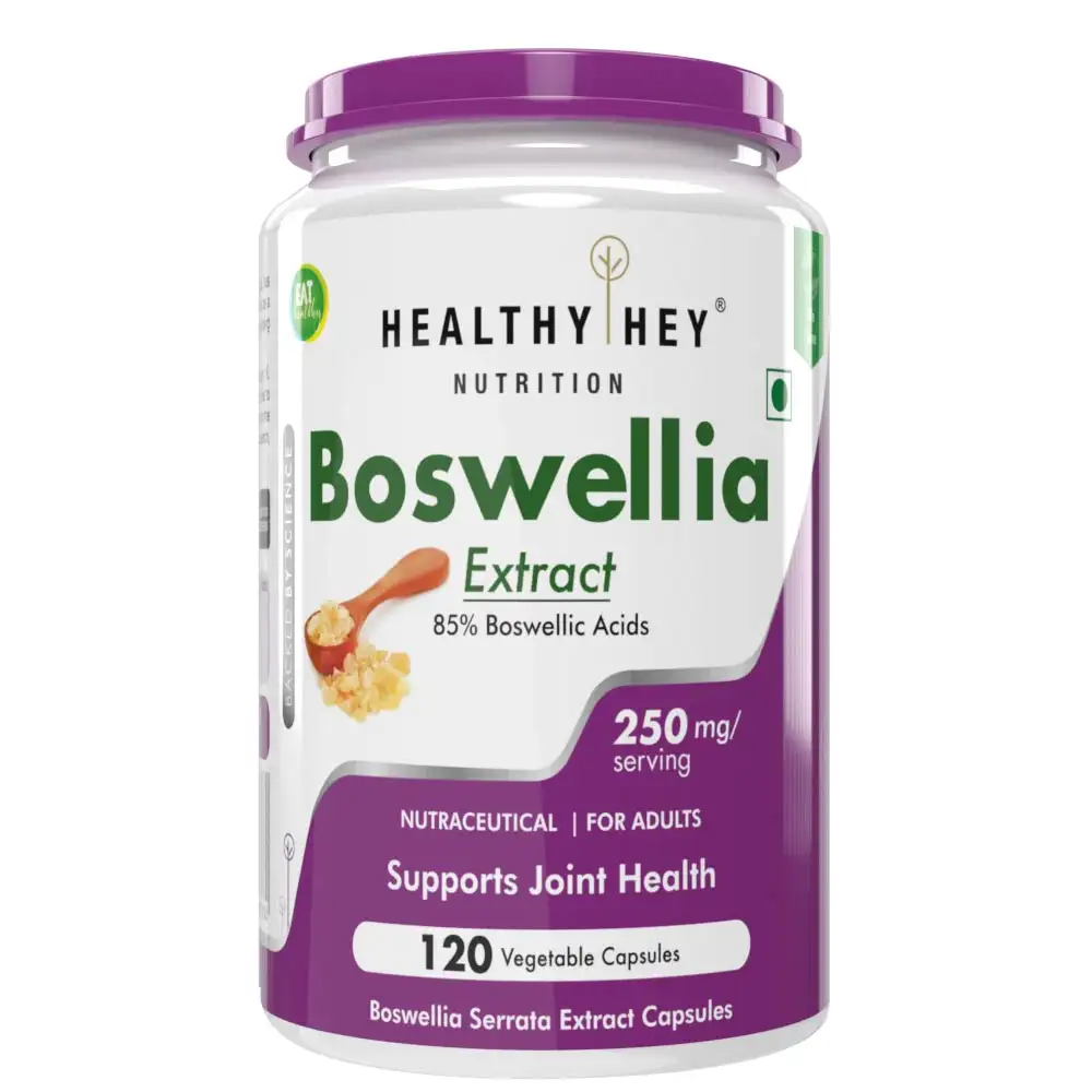 HealthyHey Nutrition Boswellia Extract (85% Boswellic Acids),  120 capsules