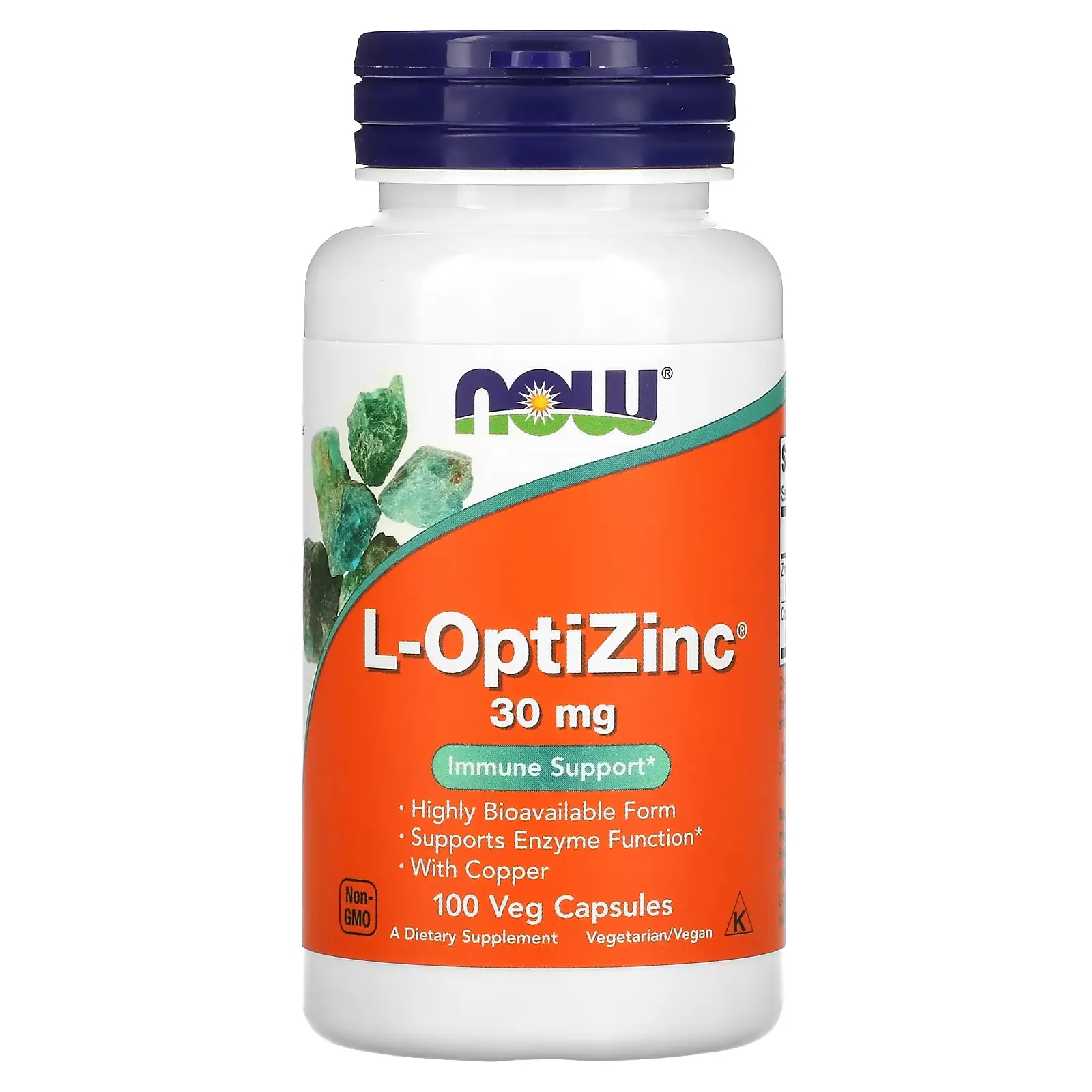 L-OptiZinc, 30 mg, 100 Veg Capsules