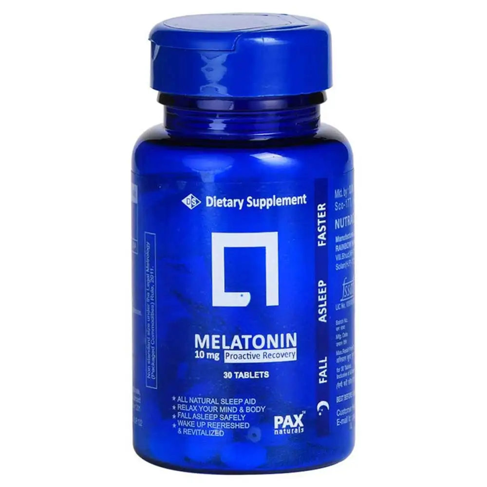 PAX Naturals Melatonin 10 mg,  30 tablet(s)  Unflavoured