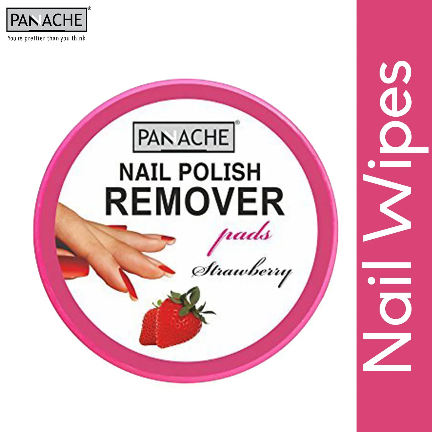 Panache Nail Polish Remover Pads(Strawberry)