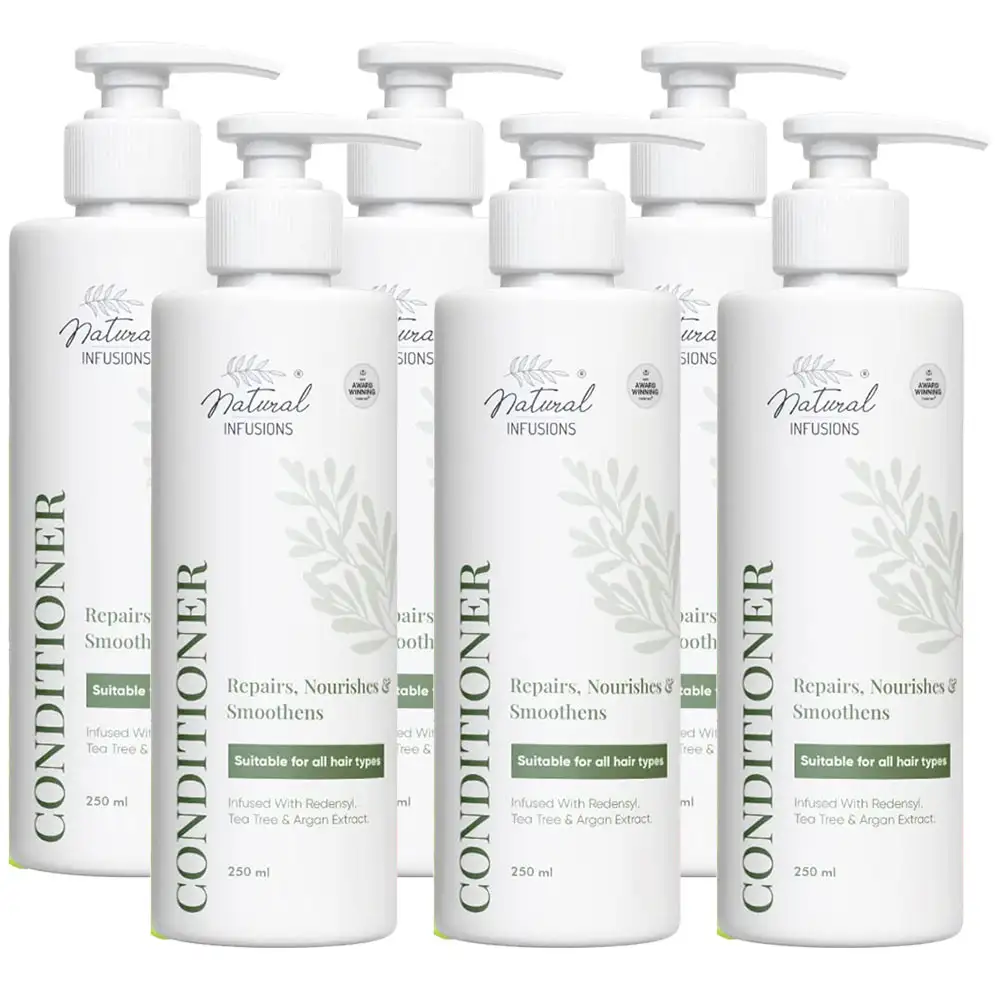 Natural Infusions Hair Conditioner,  250 ml  Repairs, Nourishes & Smoothens (Pack of 6)