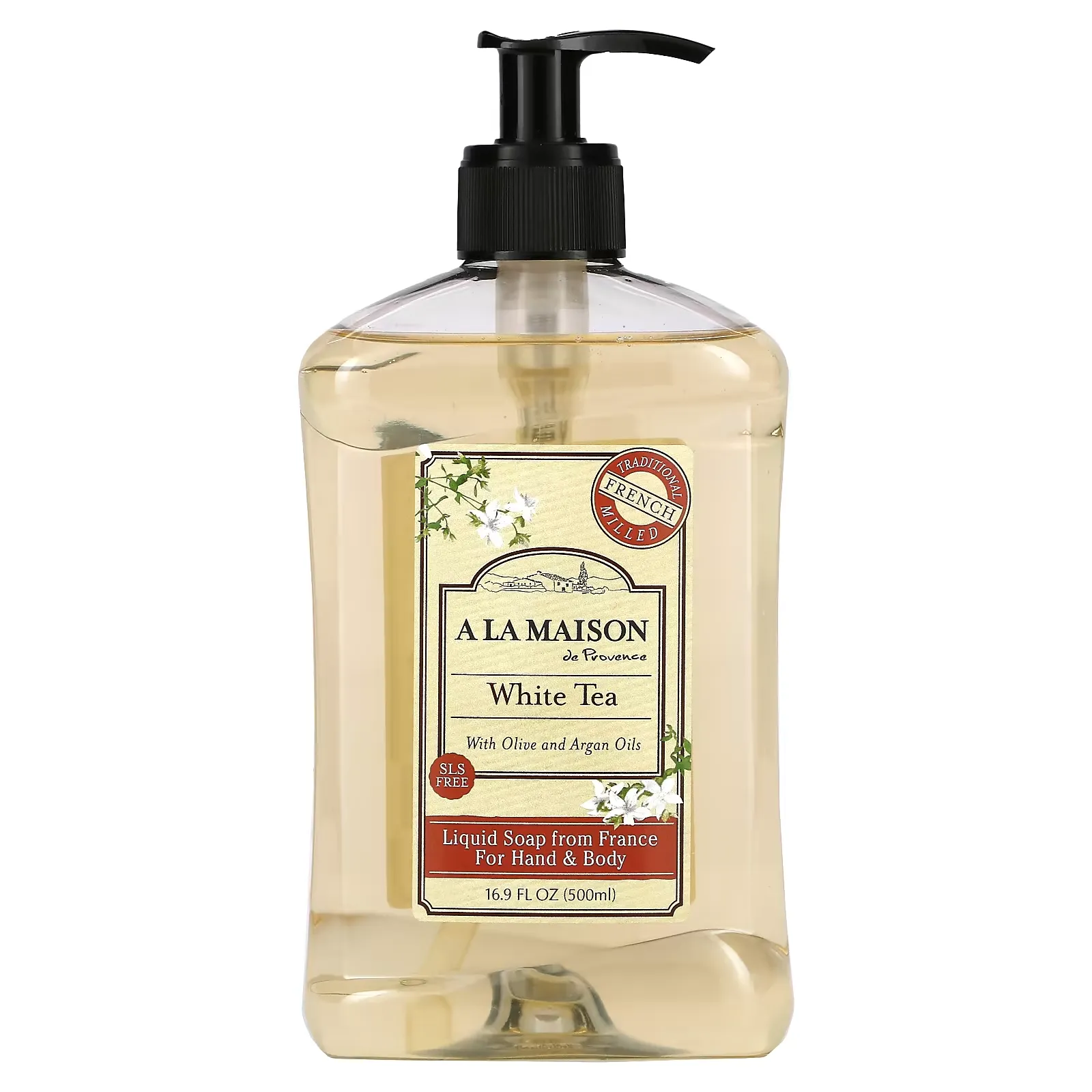 Liquid Soap for Hand & Body, White Tea, 16.9 fl oz (500 ml)