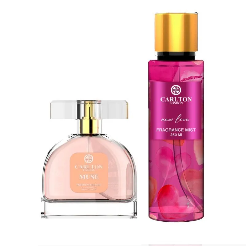 Carlton London Women Combo Of Muse Perfume + New Love Body Mist