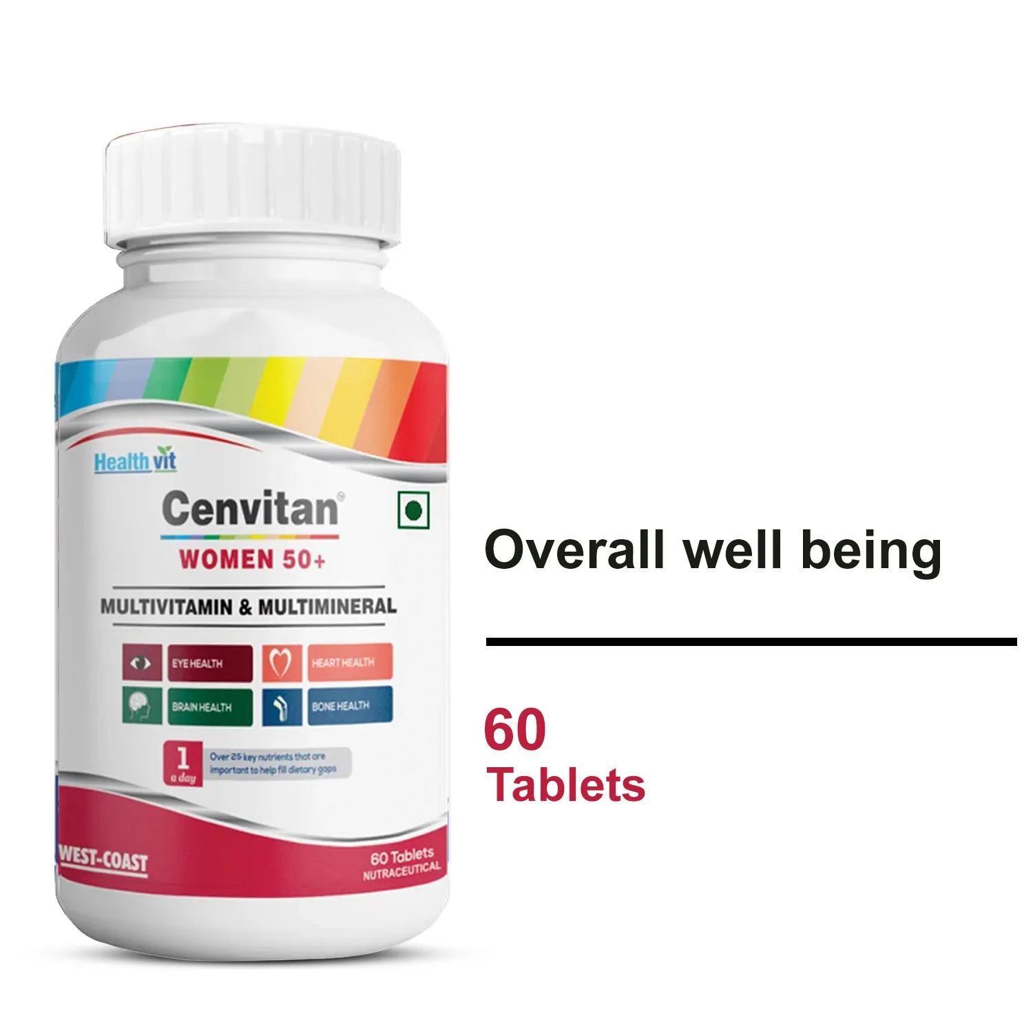 Healthvit Cenvitan Women 50+ (Multivitamin & Multimineral) 60 Tablets