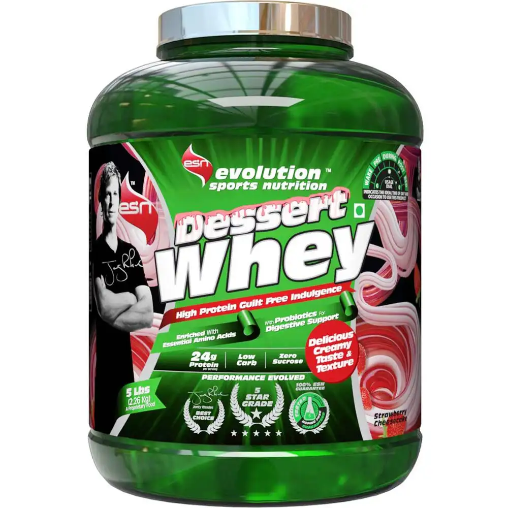 ESN Dessert Whey,  5 lb  Strawberry Cheese Cake