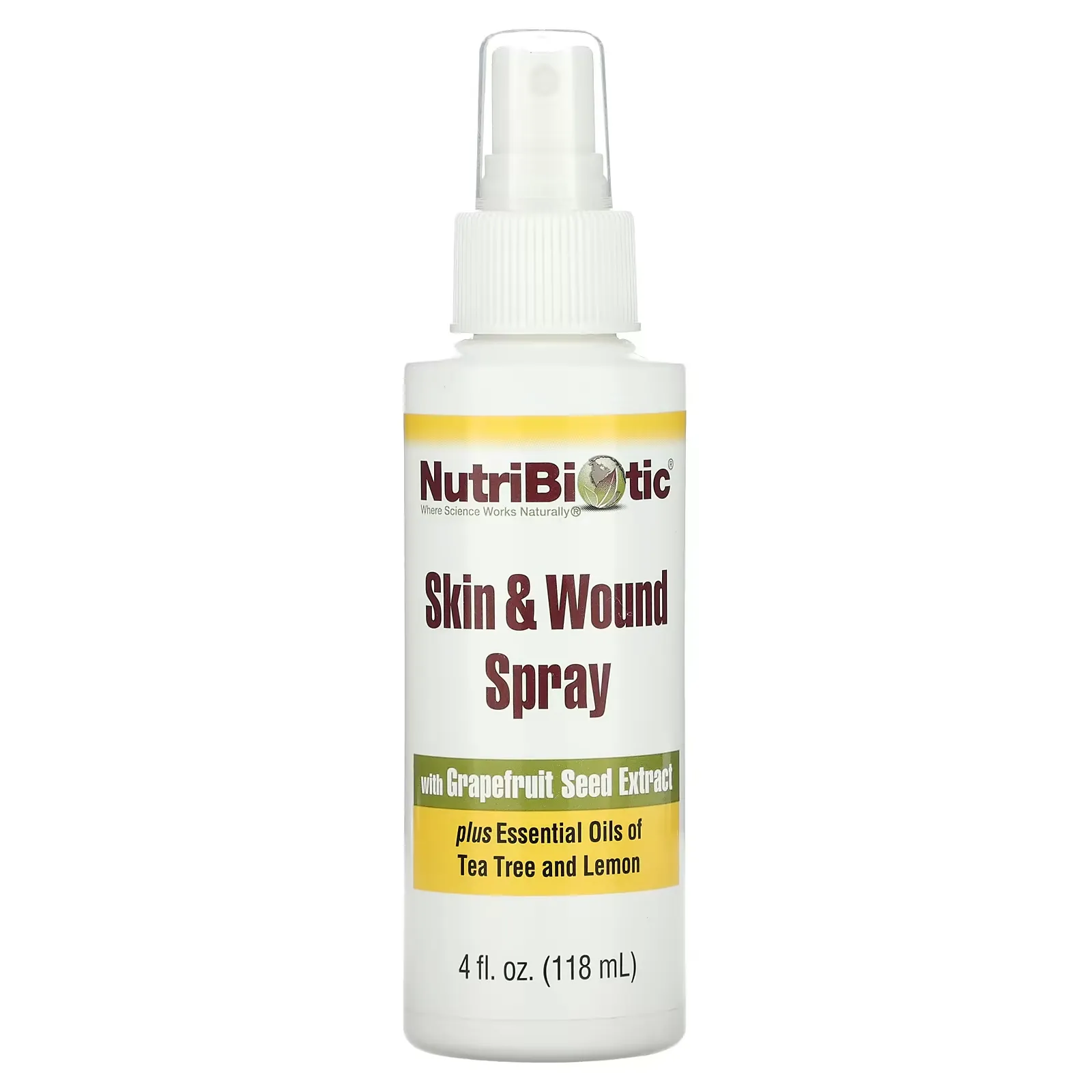 Skin & Wound Spray with Grapefruit Seed Extract, 4 fl oz (118 ml)