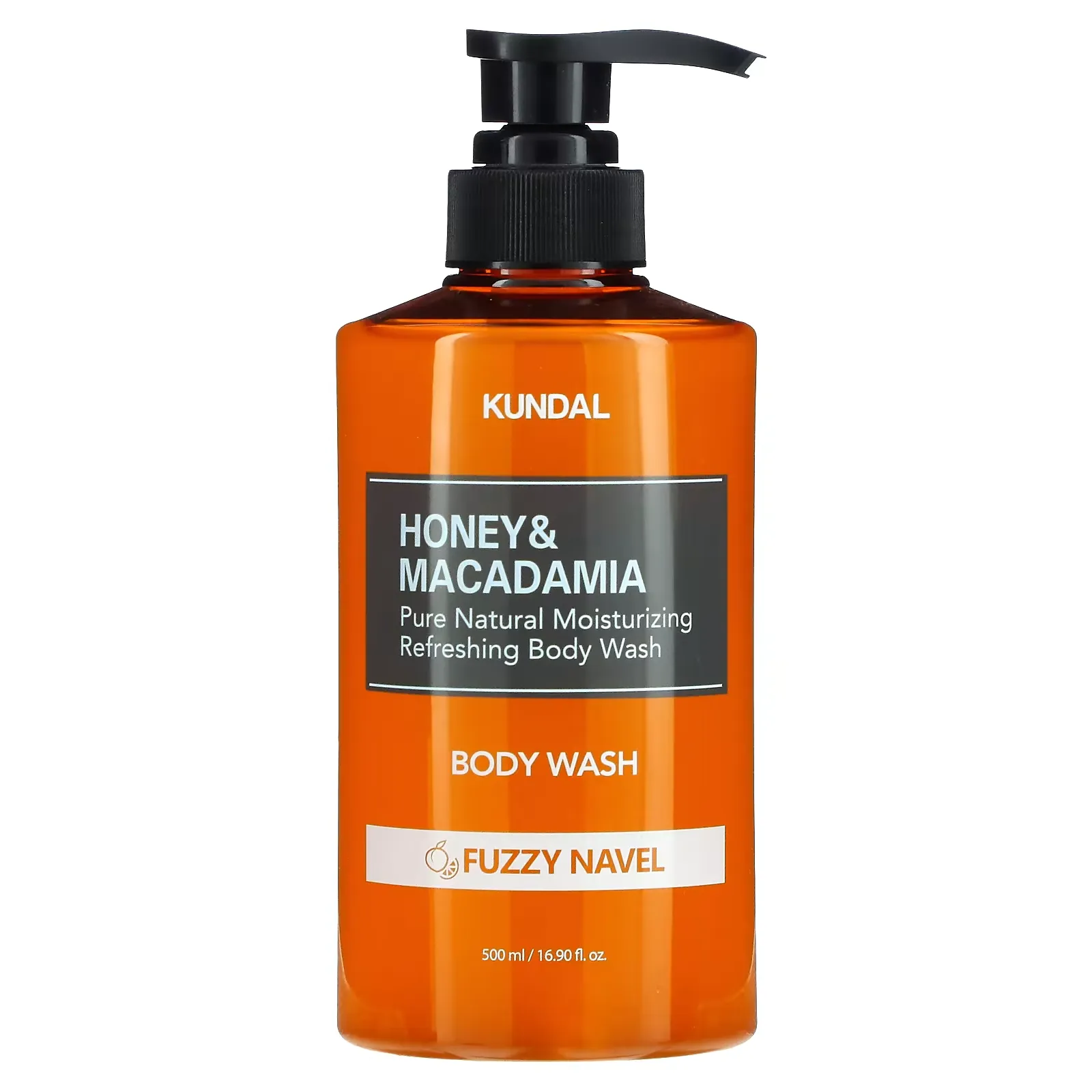 Honey & Macadamia, Refreshing Body Wash, Fuzzy Navel, 16.90 fl oz (500 ml)