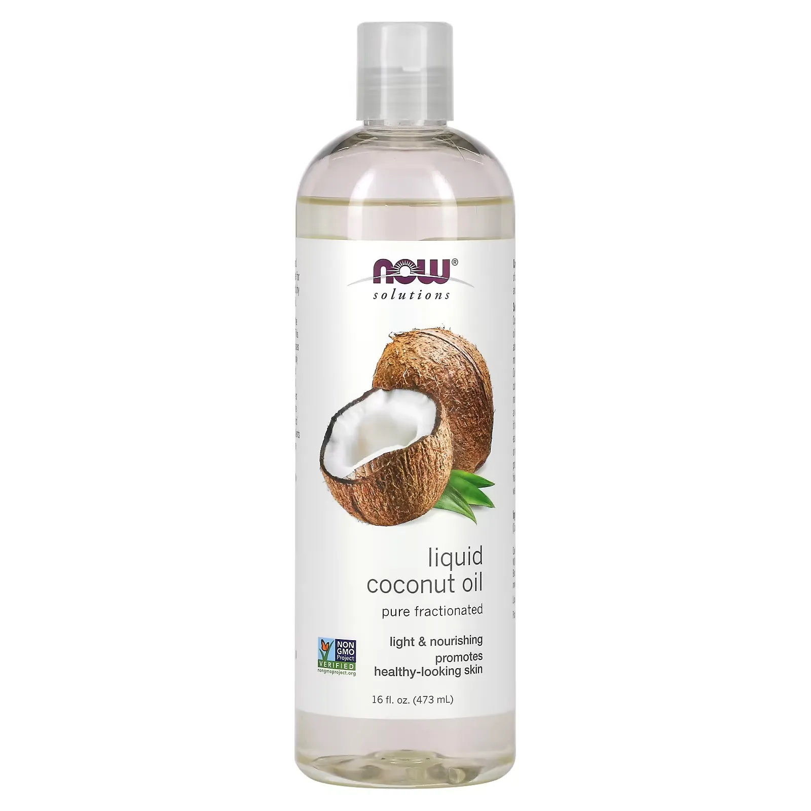 Solutions, Liquid Coconut Oil, Pure Fractionated, 16 fl oz (473 ml)