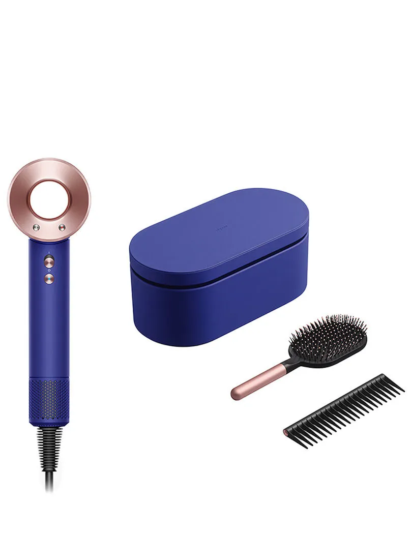 Dyson Supersonic Hair Dryer, Vinca Blue & Rosegifting Bundle