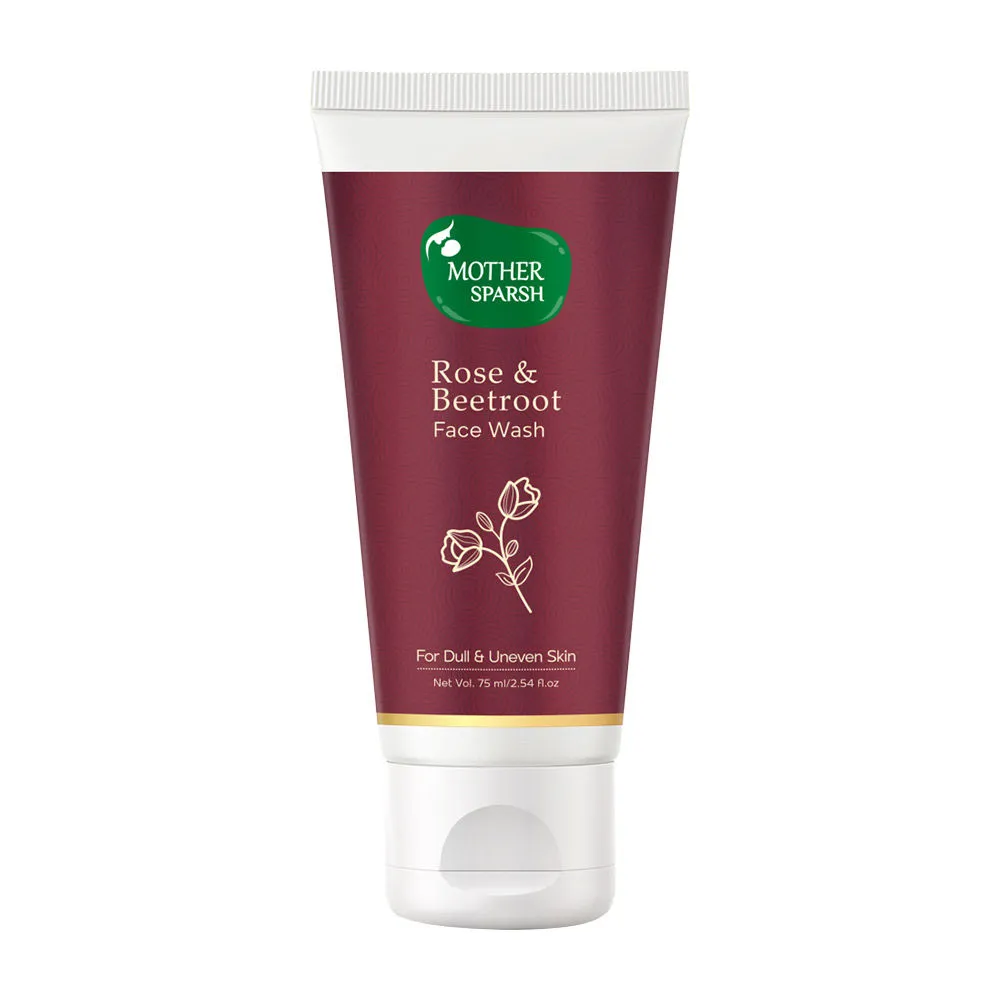 Mother Sparsh Rose & Beetroot Face Wash For Dull & Uneven Skin