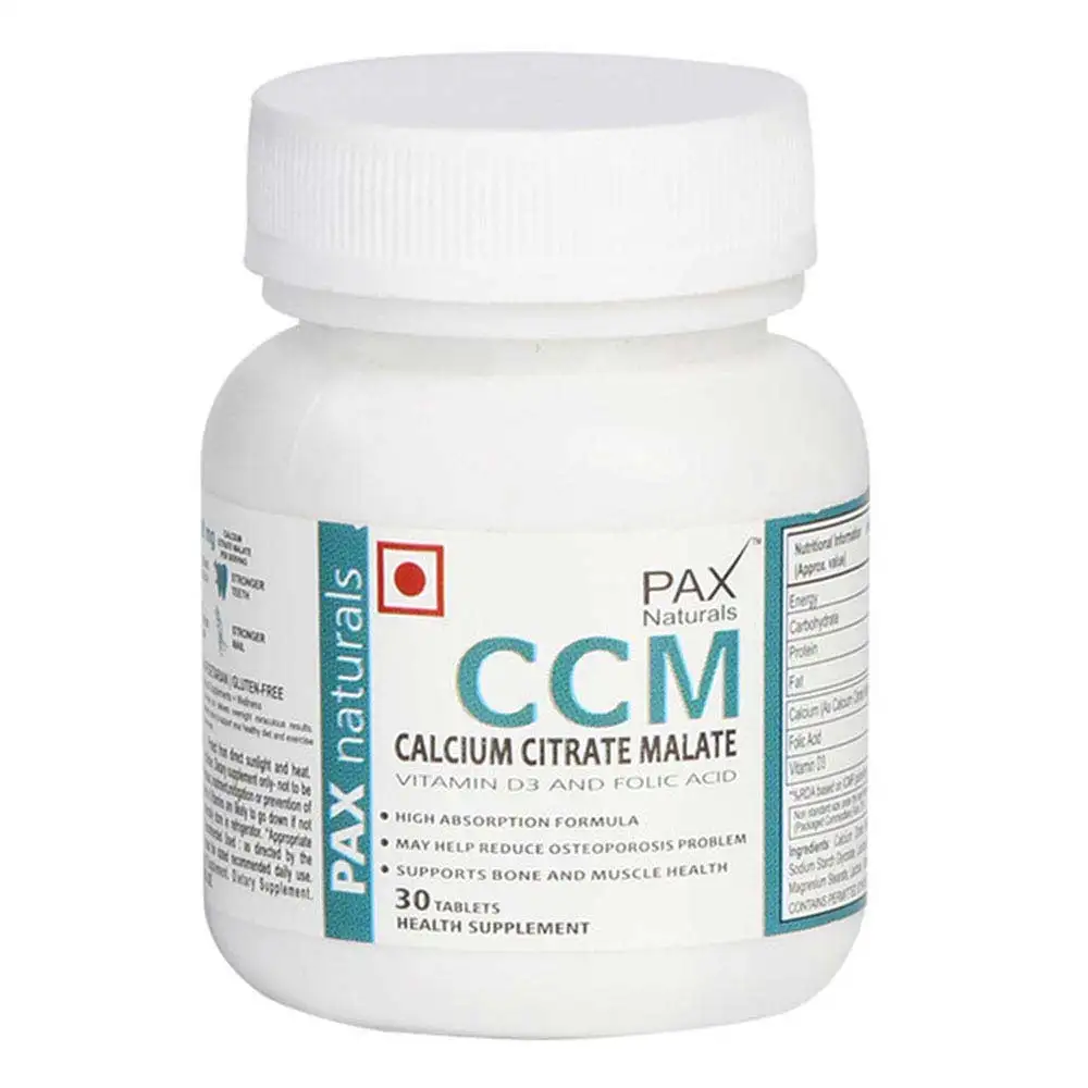 PAX Naturals CCM,  Unflavoured  30 tablet(s)